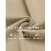 imageCOOFANDY Mens Casual Pants Elastic Waist Drawstring Chino Pants Cotton Twill Trousers with PocketsA Pale Khaki