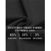 imageCOOFANDY Mens Casual Pants Elastic Waist Drawstring Chino Pants Cotton Twill Trousers with PocketsBlack