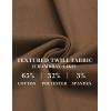 imageCOOFANDY Mens Casual Pants Elastic Waist Drawstring Chino Pants Cotton Twill Trousers with PocketsCoffee