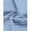 imageCOOFANDY Mens Casual Pants Elastic Waist Drawstring Chino Pants Cotton Twill Trousers with PocketsLight Blue