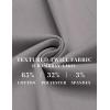 imageCOOFANDY Mens Casual Pants Elastic Waist Drawstring Chino Pants Cotton Twill Trousers with PocketsLight Grey