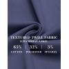 imageCOOFANDY Mens Casual Pants Elastic Waist Drawstring Chino Pants Cotton Twill Trousers with PocketsNavy Blue