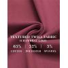 imageCOOFANDY Mens Casual Pants Elastic Waist Drawstring Chino Pants Cotton Twill Trousers with PocketsWine Red