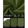 imageCOOFANDY Mens Cotton Linen Shirt Casual Button Down Short Sleeve Shirts Summer Cuban Vacation Beach Shirts with PocketArmy Green