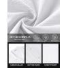 imageCOOFANDY Mens Cotton Linen Shirt Casual Button Down Short Sleeve Shirts Summer Cuban Vacation Beach Shirts with PocketWhite