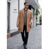 imageCOOFANDY Mens Quarter Zip Sweaters Slim Fit Lightweight Knitted Mock Neck Pullover Casual Polo SweatersDark Grey