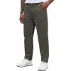 imageCOOFANDY Mens Casual Pants Elastic Waist Drawstring Chino Pants Cotton Twill Trousers with PocketsArmy Green