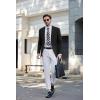 imageCOOFANDY Mens Casual Blazer Slim Fit Sport Coats Two Button Knit Textured Suit JacketBlack