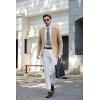 imageCOOFANDY Mens Casual Blazer Slim Fit Sport Coats Two Button Knit Textured Suit JacketKhaki