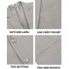 imageCOOFANDY Mens Casual Blazer Slim Fit Sport Coats Two Button Knit Textured Suit JacketLight Grey
