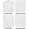 imageCOOFANDY Mens Casual Blazer Slim Fit Sport Coats Two Button Knit Textured Suit JacketWhite