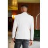 imageCOOFANDY Mens Casual Blazer Slim Fit Sport Coats Two Button Knit Textured Suit JacketWhite
