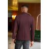 imageCOOFANDY Mens Casual Blazer Slim Fit Sport Coats Two Button Knit Textured Suit JacketWine Red