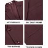 imageCOOFANDY Mens Casual Blazer Slim Fit Sport Coats Two Button Knit Textured Suit JacketWine Red