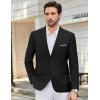 imageCOOFANDY Mens Causal Blazer Two Button Suit Jackets Lightweight Slim Fit Sports CoatsBlack