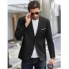 imageCOOFANDY Mens Causal Blazer Two Button Suit Jackets Lightweight Slim Fit Sports CoatsBlack