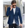 imageCOOFANDY Mens Causal Blazer Two Button Suit Jackets Lightweight Slim Fit Sports CoatsDark Blue