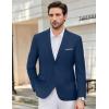 imageCOOFANDY Mens Causal Blazer Two Button Suit Jackets Lightweight Slim Fit Sports CoatsDark Blue