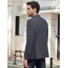 imageCOOFANDY Mens Causal Blazer Two Button Suit Jackets Lightweight Slim Fit Sports CoatsDark Gray