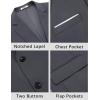 imageCOOFANDY Mens Causal Blazer Two Button Suit Jackets Lightweight Slim Fit Sports CoatsDark Gray