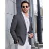 imageCOOFANDY Mens Causal Blazer Two Button Suit Jackets Lightweight Slim Fit Sports CoatsDark Gray