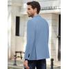 imageCOOFANDY Mens Causal Blazer Two Button Suit Jackets Lightweight Slim Fit Sports CoatsLight Blue