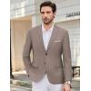 imageCOOFANDY Mens Causal Blazer Two Button Suit Jackets Lightweight Slim Fit Sports CoatsLight Khaki
