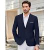 imageCOOFANDY Mens Causal Blazer Two Button Suit Jackets Lightweight Slim Fit Sports CoatsNavy Blue