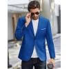 imageCOOFANDY Mens Causal Blazer Two Button Suit Jackets Lightweight Slim Fit Sports CoatsRoyal Blue