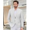 imageCOOFANDY Mens Causal Blazer Two Button Suit Jackets Lightweight Slim Fit Sports CoatsWhite