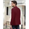 imageCOOFANDY Mens Causal Blazer Two Button Suit Jackets Lightweight Slim Fit Sports CoatsWine Red