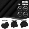 imageCOOFANDY Mens Knit TShirts Casual Crewneck Short Sleeve Shirts Summer Tops Basic Pullover TeesBlack