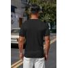 imageCOOFANDY Mens Knit TShirts Casual Crewneck Short Sleeve Shirts Summer Tops Basic Pullover TeesBlack