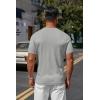 imageCOOFANDY Mens Knit TShirts Casual Crewneck Short Sleeve Shirts Summer Tops Basic Pullover TeesGrey