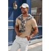 imageCOOFANDY Mens Knit TShirts Casual Crewneck Short Sleeve Shirts Summer Tops Basic Pullover TeesKhaki