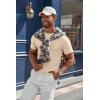 imageCOOFANDY Mens Knit TShirts Casual Crewneck Short Sleeve Shirts Summer Tops Basic Pullover TeesLight Khaki