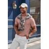 imageCOOFANDY Mens Knit TShirts Casual Crewneck Short Sleeve Shirts Summer Tops Basic Pullover TeesLight Pink