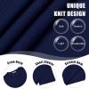imageCOOFANDY Mens Knit TShirts Casual Crewneck Short Sleeve Shirts Summer Tops Basic Pullover TeesNavy Blue