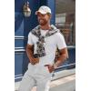 imageCOOFANDY Mens Knit TShirts Casual Crewneck Short Sleeve Shirts Summer Tops Basic Pullover TeesWhite