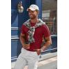 imageCOOFANDY Mens Knit TShirts Casual Crewneck Short Sleeve Shirts Summer Tops Basic Pullover TeesWine Red