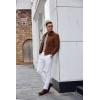 imageCOOFANDY Mens Mock Turtleneck Long Sleeve T Shirts Basic Casual Knitted Half Neck Thermal Lightweight Pullover SweaterLight Grey