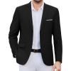 imageCOOFANDY Mens Causal Blazer Two Button Suit Jackets Lightweight Slim Fit Sports CoatsBlack