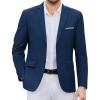 imageCOOFANDY Mens Causal Blazer Two Button Suit Jackets Lightweight Slim Fit Sports CoatsDark Blue
