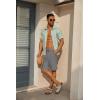 imageCOOFANDY Mens 7 inch Casual Shorts Drawstring Waist Lightweight Quick Dry Summer Beach Board Shorts with PocketsDark Grey