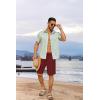 imageCOOFANDY Mens 7 inch Casual Shorts Drawstring Waist Lightweight Quick Dry Summer Beach Board Shorts with PocketsWine Red