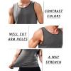 imageCOOFANDY Mens Athletic Running Tank Tops 3 Pack Sleeveless Workout Gym Shirts Muscle Tee Casual Beach T ShirtBlueGreyBlack