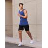 imageCOOFANDY Mens Athletic Running Tank Tops 3 Pack Sleeveless Workout Gym Shirts Muscle Tee Casual Beach T ShirtBlueGreyBlack