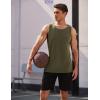 imageCOOFANDY Mens Athletic Running Tank Tops 3 Pack Sleeveless Workout Gym Shirts Muscle Tee Casual Beach T ShirtGreenGreyBlack