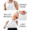 imageCOOFANDY Mens Athletic Running Tank Tops 3 Pack Sleeveless Workout Gym Shirts Muscle Tee Casual Beach T ShirtWhiteArmy GreenBlack