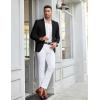 imageCOOFANDY Mens Linen Casual Blazer Slim Fit Sport Coat Two Button Summer Suit Jacket Lightweight Business Sport JacketBlack